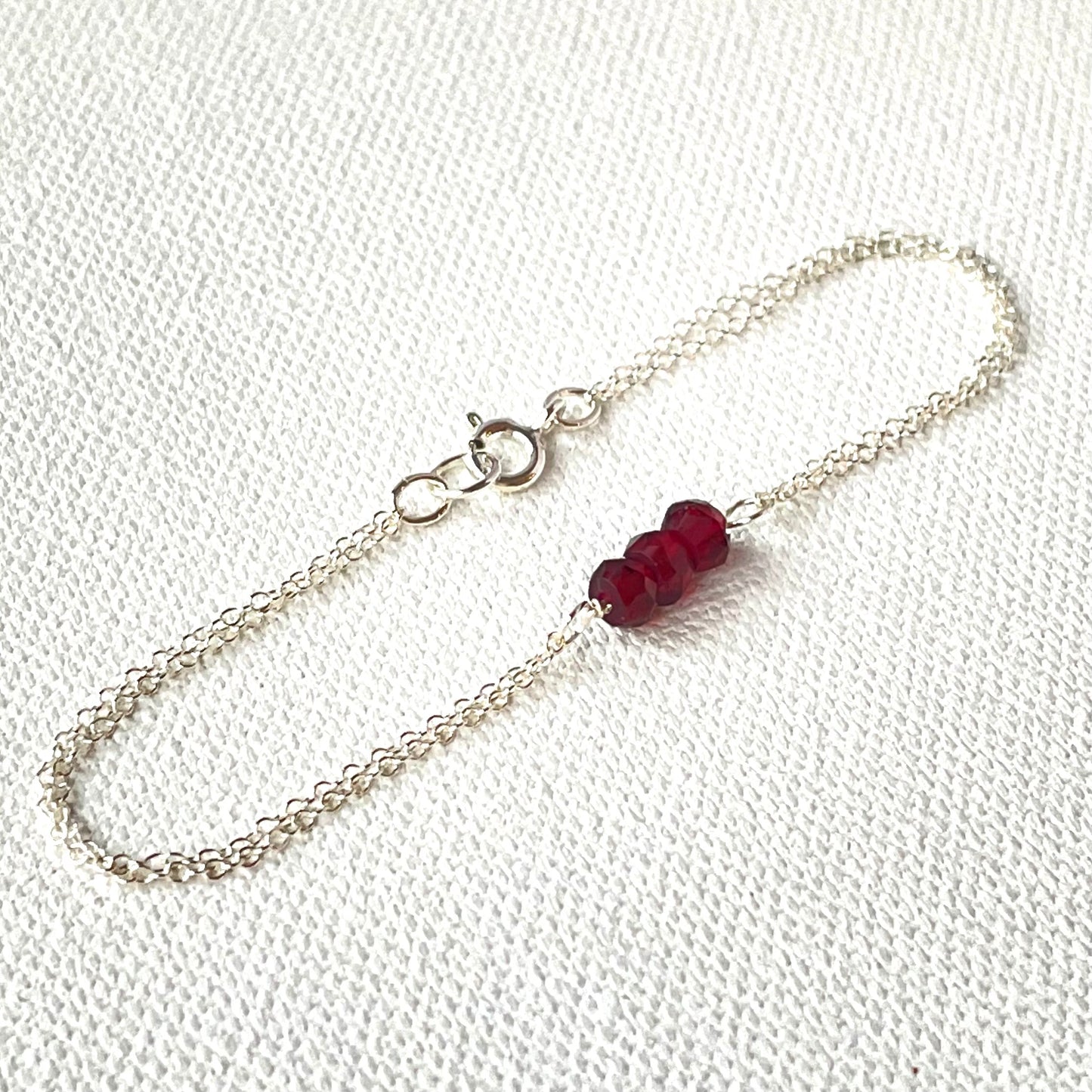 Sterling Silver Birthstone Bracelet