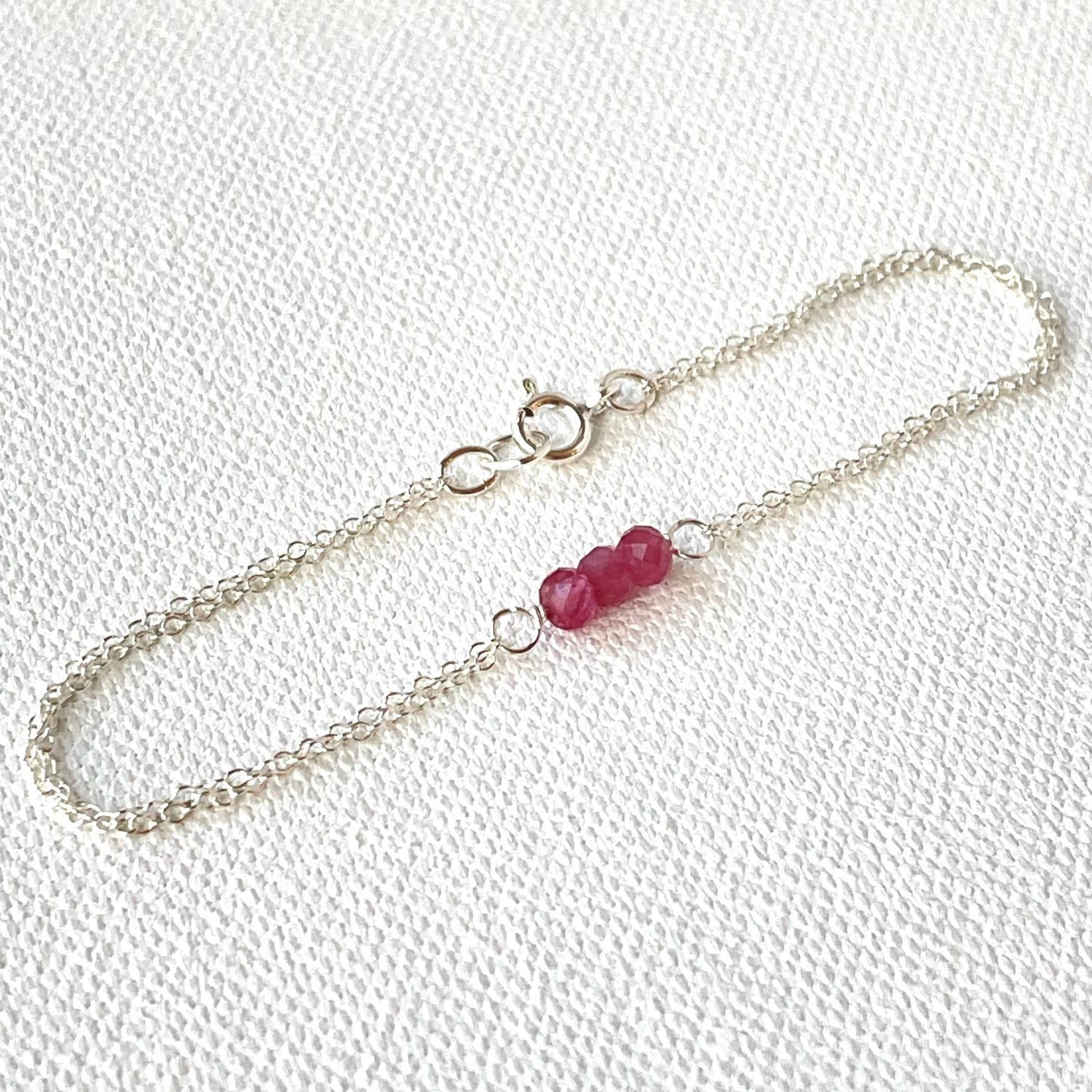 Sterling Silver Birthstone Bracelet