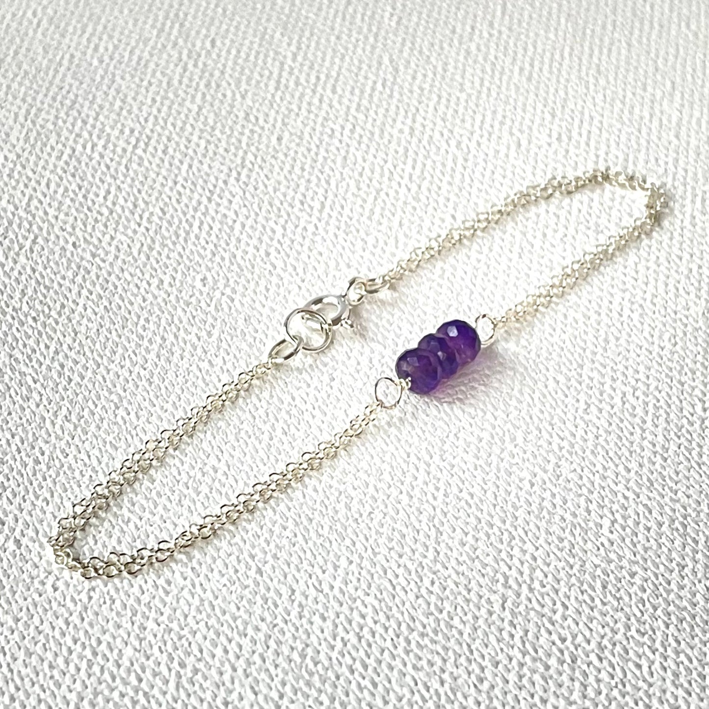 Sterling Silver Birthstone Bracelet