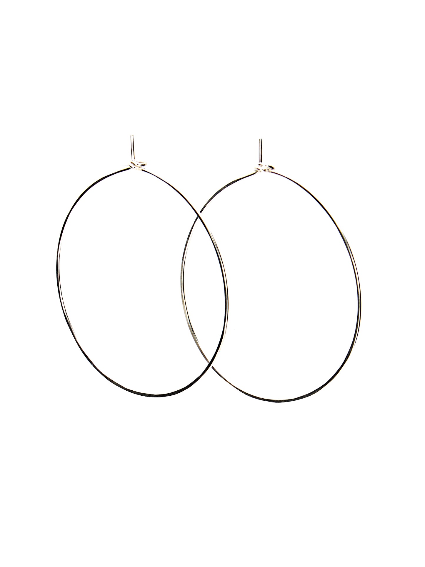 Handmade Sterling Silver Hammered Circle Hoop Earrings