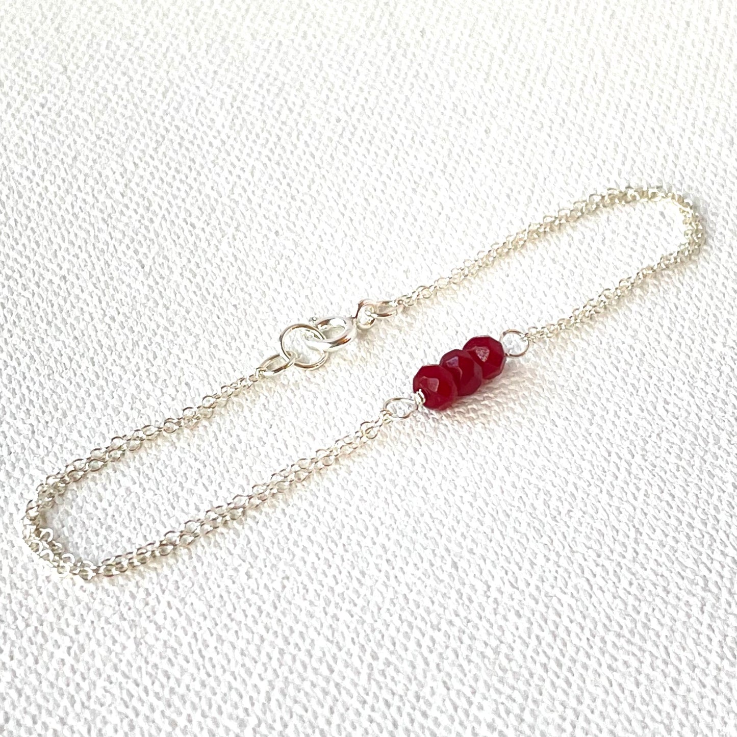 Sterling Silver Birthstone Bracelet