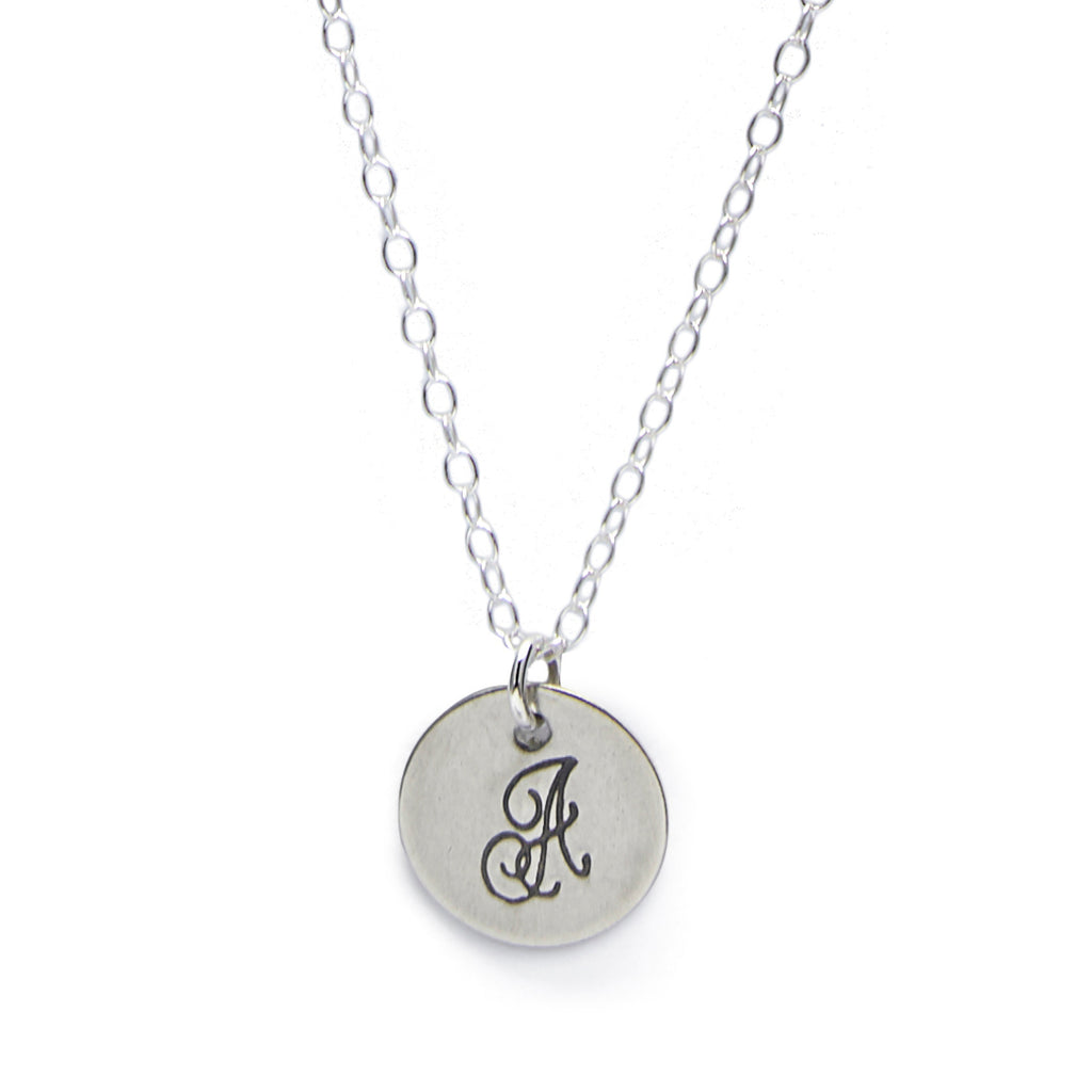 Monogram Charms Necklace In Silver