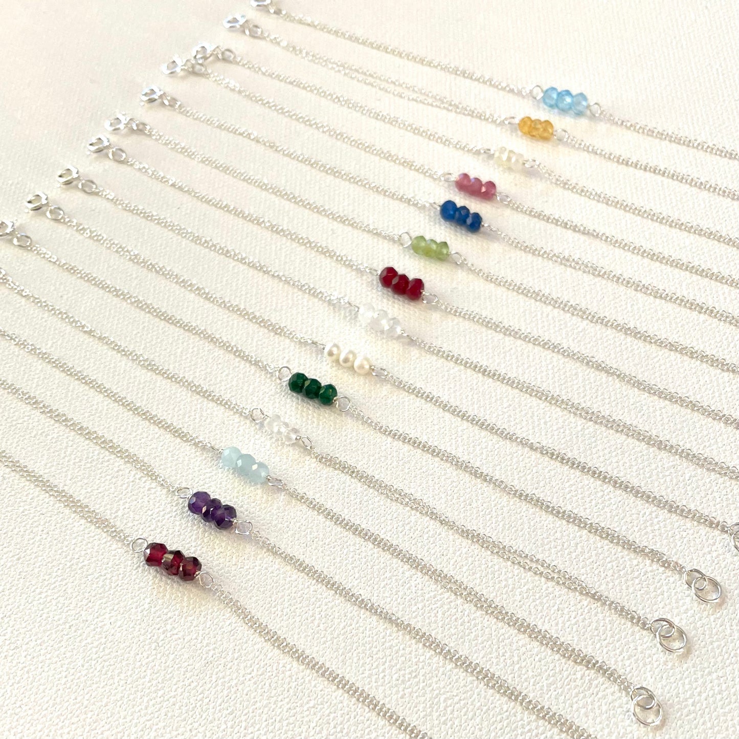 Sterling Silver Birthstone Bracelet