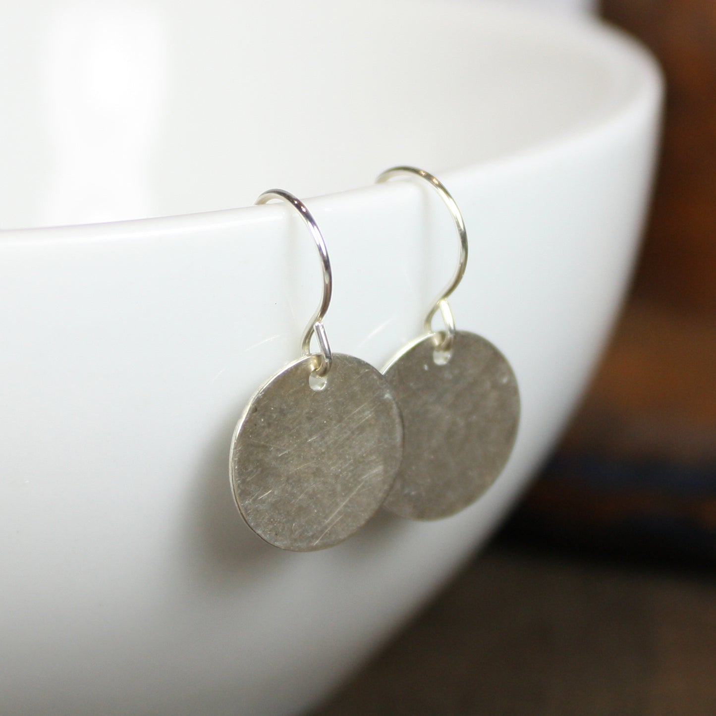 Disc Earrings - Silver, Gold, Rose Gold