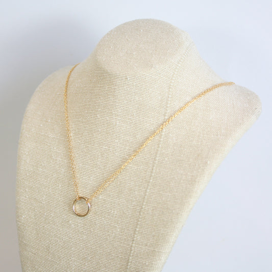 Circle Necklace - Silver, Gold, Rose Gold