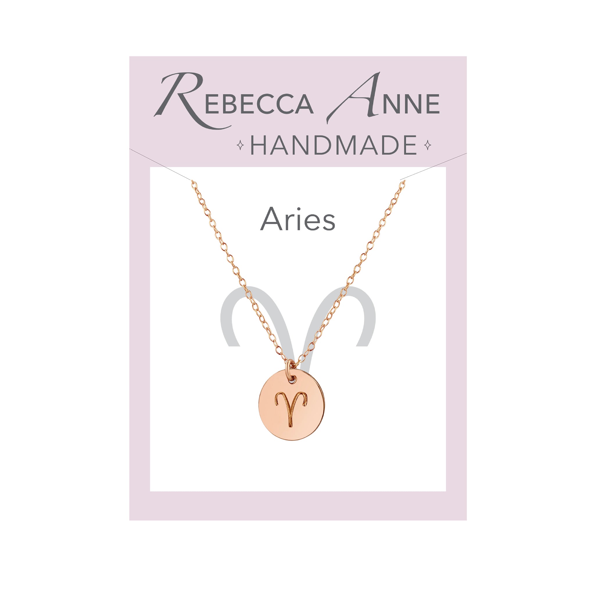 Rose gold zodiac necklace clearance