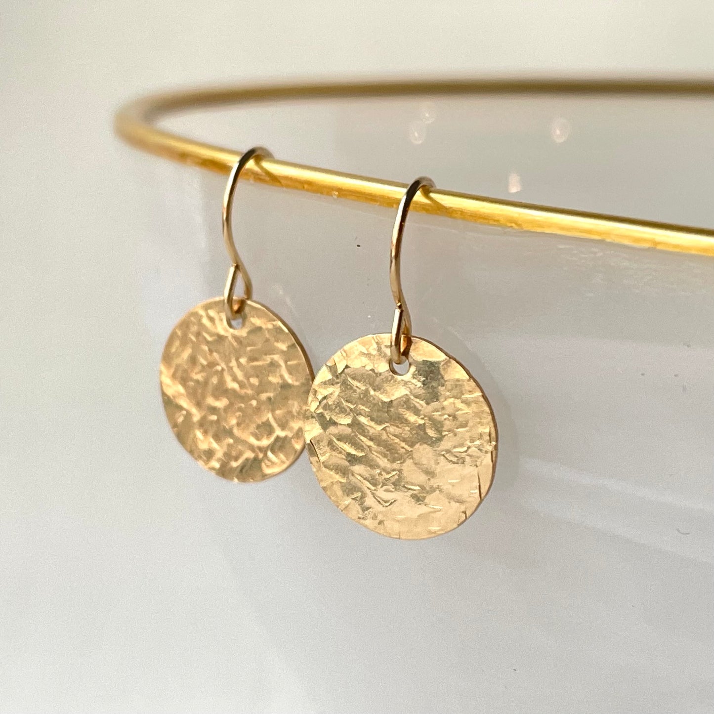 Disc Earrings - Silver, Gold, Rose Gold